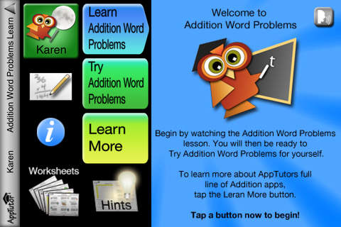 AppTutor AWP – Addition Word Problems screenshot 4