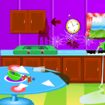 Kitchen Clean up - Games for girls 遊戲 App LOGO-APP開箱王