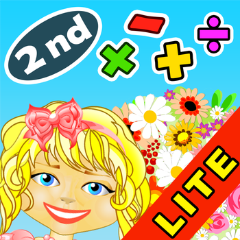 Math Girl Flowers. 2nd Grade. Lite LOGO-APP點子