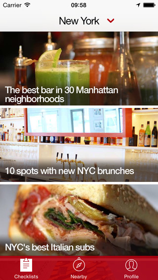 Thrillist for iPhone