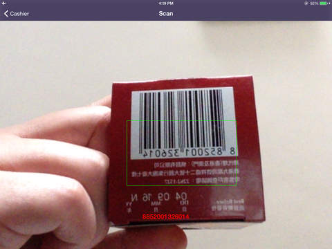Cashier for iPad－pocket pos barcode scanner sales reports inventory management