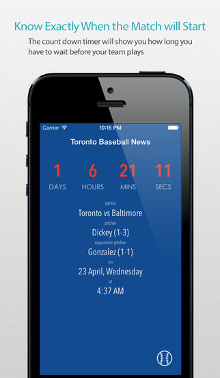 Toronto Baseball Schedule Pro — News live commentary standings and more for your team