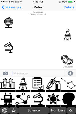 Science Stickers Keyboard: Using Scientific Icons to Chat screenshot 2