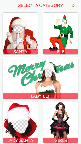 Merry Christmas Face Photo Booth Free Camera Fx - turn yourself into Santa Claus Xmas Elf