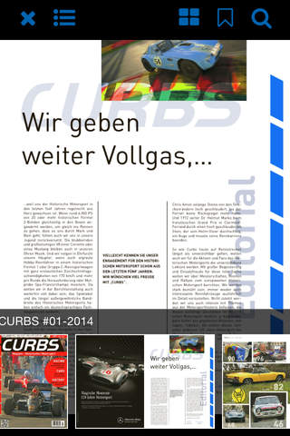 CURBS – das Magazin zum Historischen Motorsport – Rennfahrzeuge, Rennberichte und History screenshot 4