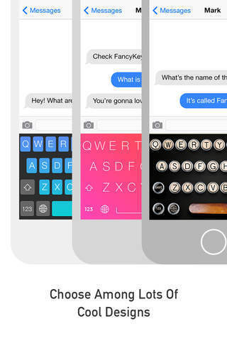 FancyKeyboard for iOS 8 - customize your keyboard with cool themes and backgrounds screenshot 3