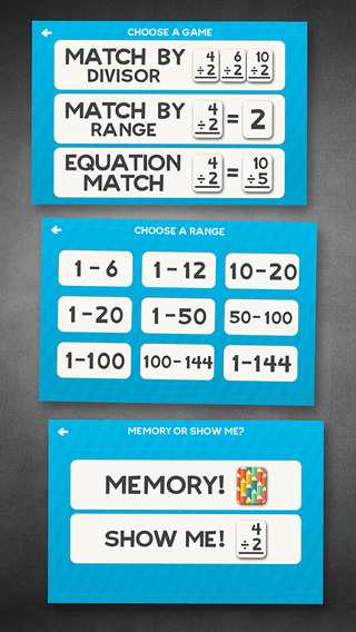 【免費教育App】Division Flashcard Match Games for Kids in 2nd, 3rd and 4th Grade Learning Flash Cards Free-APP點子