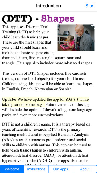 Autism DTT Shapes