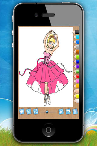 Paint and color princesses - Educational game screenshot 3