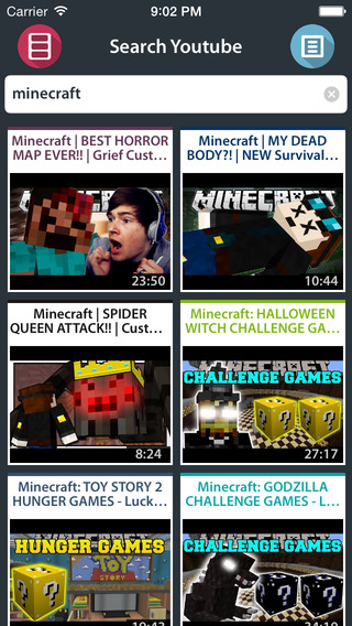 Videos for Minecraft