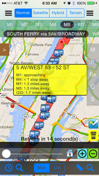 【免費交通運輸App】NYC Bus Real Time - Public Transportation Directions and Trip Planner-APP點子