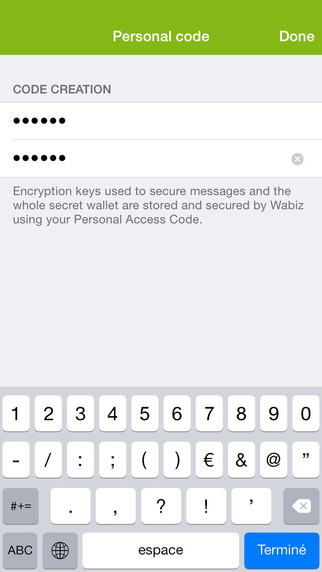 Wabiz Lite - Messages encryption and passwords wallet