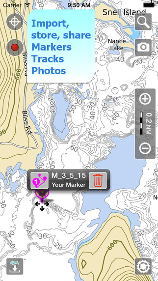 【免費交通運輸App】Aqua Map Massachusetts Lakes - GPS Offline Nautical Charts-APP點子