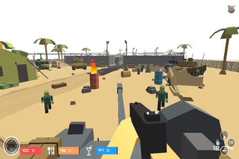 Pixel Zombies Battle HD screenshot 2