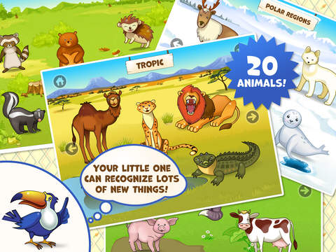 【免費遊戲App】Zoo Playground - Games with animated animals for kids-APP點子