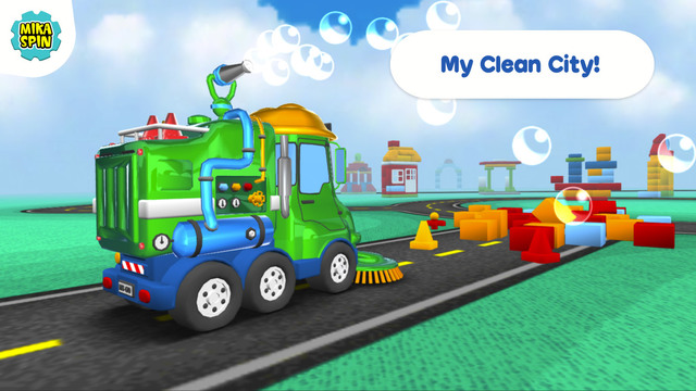 Mika 'Sweeper' Spin — street sweeper fun game for kids