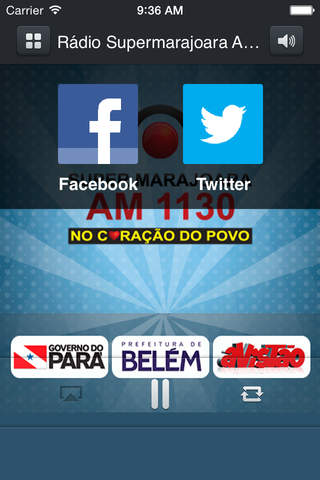 Rádio Supermarajoara AM 1013 screenshot 2