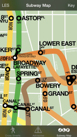 CrossWalk NYC: cross-street finder subway map and guide