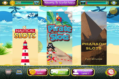 Crystal Clear Water Slots - Beach Vacation Slots to Spin for Gold Coin Wins screenshot 3