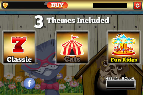 Ace Jackpot Cats and Dogs Slots Machine Fun - Las Vegas Spin to Win the Gold Jackpot City screenshot 2