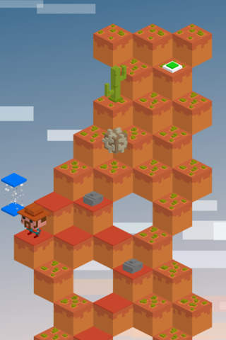 Hoppy Qubes - Infinite Arcade Hopper Game screenshot 4