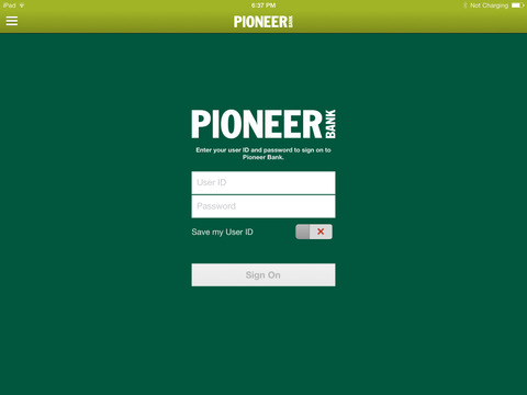 Pioneer-Mobile Bank for iPad