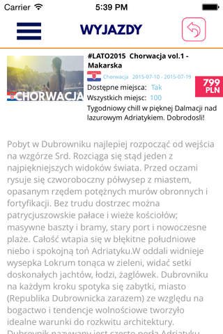 Studenckie Wyjazdy.pl screenshot 2