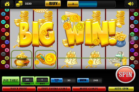 Awesome Best Classic Gold Coin Treasure Slots in Las Vegas Casino Blitz Pro screenshot 2