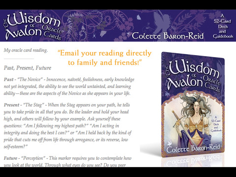 【免費生活App】The Wisdom of Avalon Oracle Cards - Colette Baron-Reid-APP點子