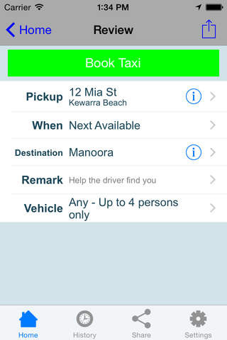 Cairns Taxis screenshot 3