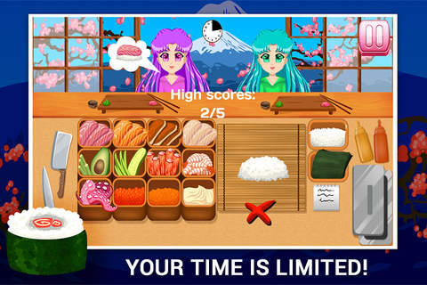 Sushi Making Game CROWN screenshot 3