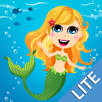 Mermaids Lite: Real & Cartoon Mermaid Videos, Games, Photos, Books & Interactive Activities for Kids by Playrific LOGO-APP點子