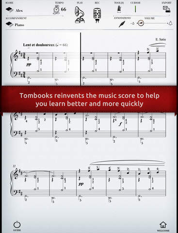 Play Satie – Gymnopedie No. 1 interactive piano sheet music