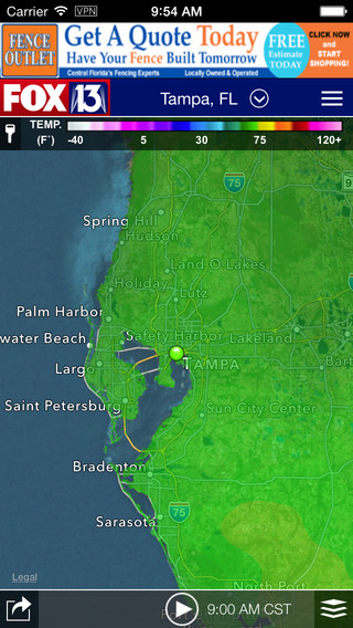 【免費天氣App】SkyTower Radar app from FOX 13 Tampa Bay-APP點子