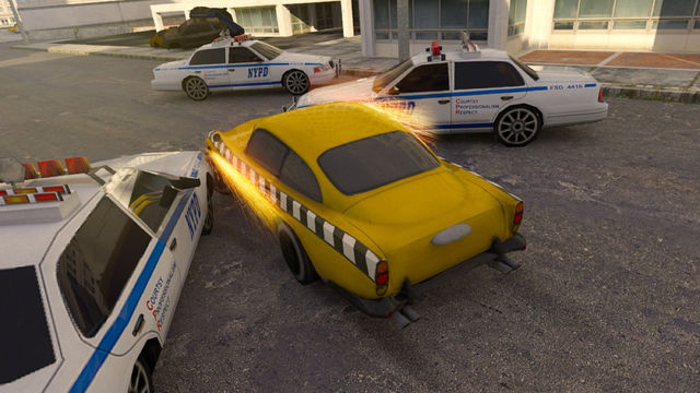 【免費遊戲App】3D Gangster Taxi Parking - eXtreme Car Driving & Police Chase Simulation Games-APP點子