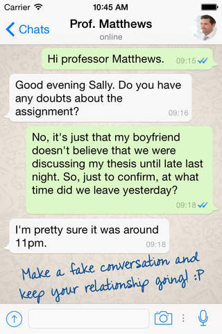 WhatsFake - Create Fake Chats screenshot 2