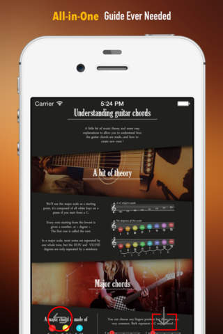 Guitar Self Learning Handbook: Quick Reference with Graphics and Video Lessons screenshot 2