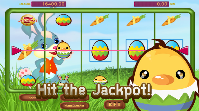 Happy Bunny with Cute Easter Eggs SLOTS PRO