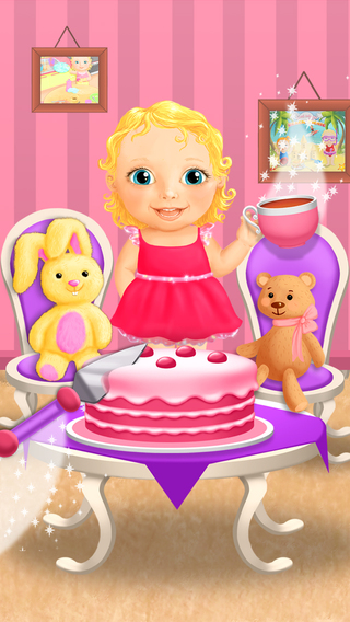 【免費遊戲App】Sweet Baby Girl Dream House, Bath Time, Dress Up, Baby Care and Birthday Party - Kids Game-APP點子