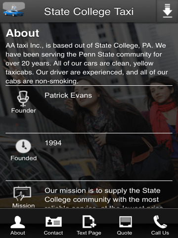 【免費商業App】State College Taxi-APP點子