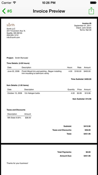 【免費商業App】Timewerks: Mobile Billing with PDF Invoice - Lite-APP點子