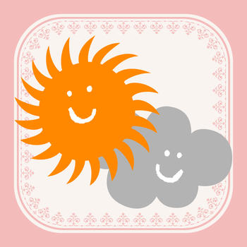 Oshare Weather - Sweet fashion coordinate & Cute free weather LOGO-APP點子