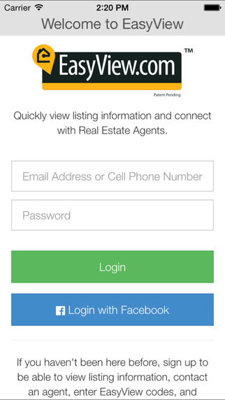 EasyView™ - Quickly View Listing Information and Connect With Real Estate Agents