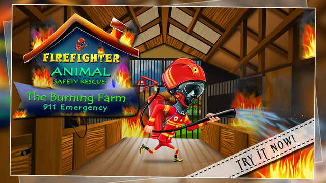 Firefighter Animal Safety Rescue : The Burning Farm 911 Emergency - Free Edition