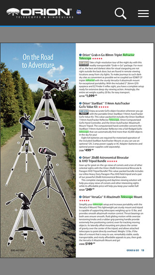 【免費書籍App】Orion Telescopes & Binoculars Catalogs-APP點子