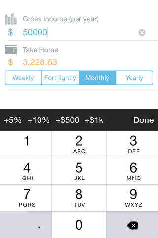 Income Calc screenshot 2