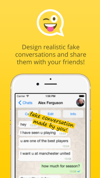 Prank - design fake conversations