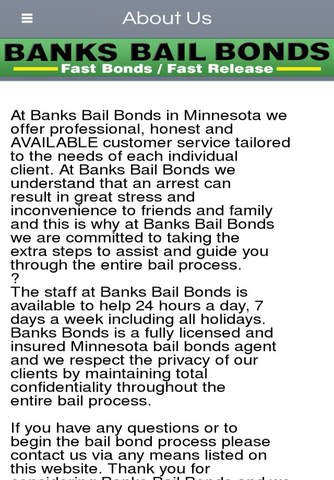 Banks Bail Bonds screenshot 2