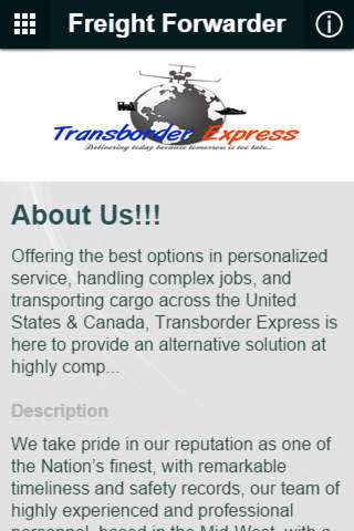 Transborder Express Inc. screenshot 2