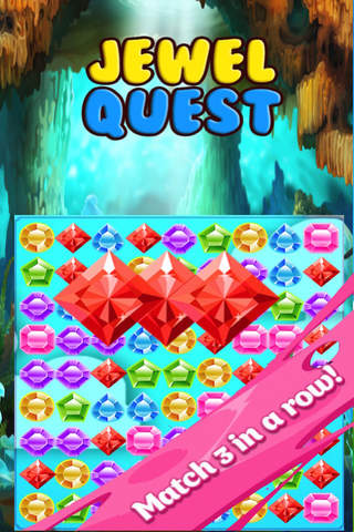 Jewel Quest Extravaganza - Matching 3 Jewels for Free! screenshot 2